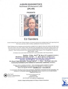 Flyer from Ed Sanders workshop