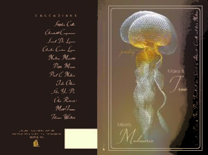 Cover of the bilingual poetry anthology Make it True meets Medusario