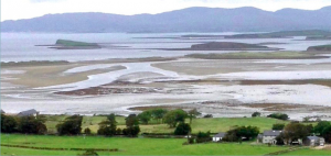 Ireland landscape setting in Westport in County Mayo