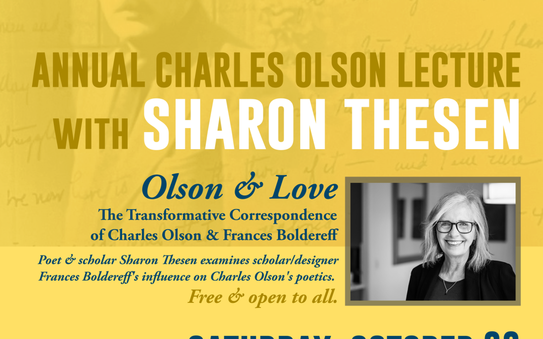 Sharon Thesen gives Olson Lecture