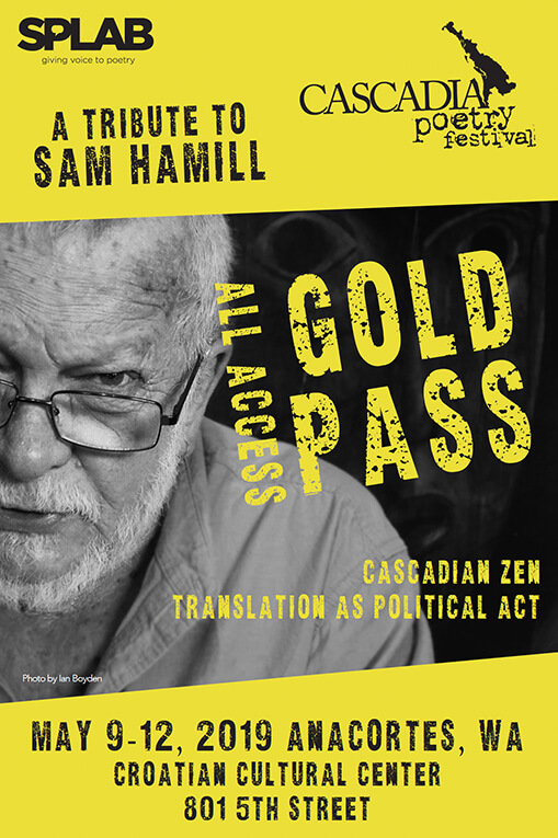 2019 Cascadia Poetry Festival Gold Pass Front
