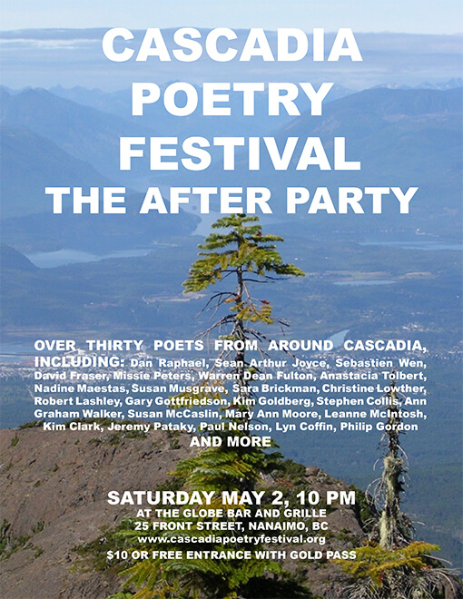 2015 Cascadia Poetry Festival After Party poster