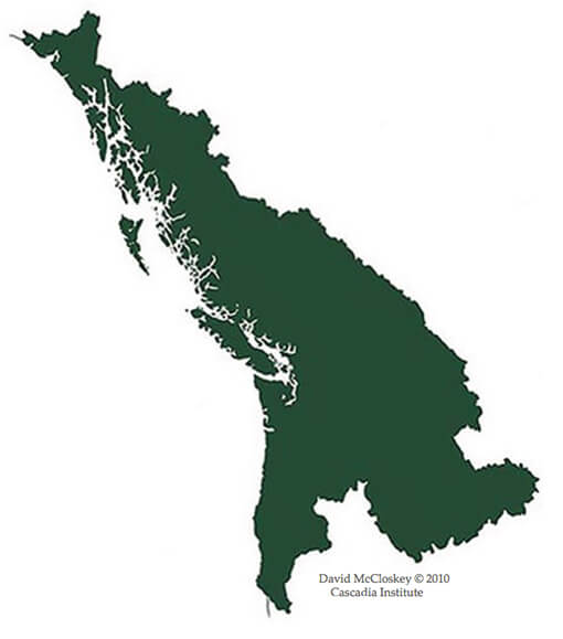 Cascadia Map by David McCloskey Cascadia Institute