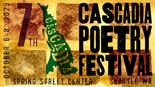 Cascadia Poetry Festival Banner 2023