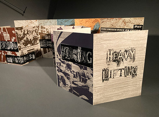 Felicia Rice and Theresa-Whitehill Heavy Lifting Artists Book detail